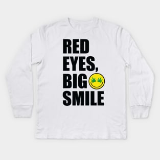 Red Eyes Big Smile Kids Long Sleeve T-Shirt